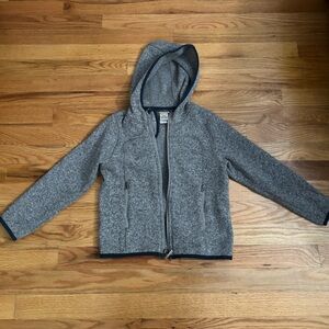 L.L. Bean kids Zip-Up Gray Sweater